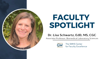 Dr. Lisa Schwartz, January 2023 Faculty Spotlight, Associate Professor in the Department of Biomedical Laboratory Sciences