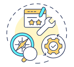 TES-teaching and researching icon